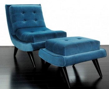 Blue Velvet Chair