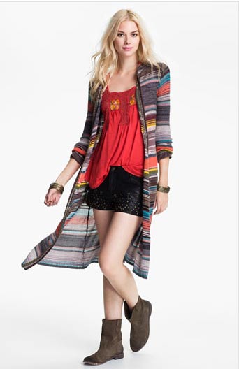 Free People Hooded Cardigan